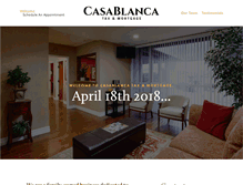Tablet Screenshot of casablancatax.com